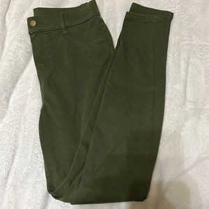 Olive green jeggings